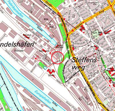 Karte, Bremen-&Uuml;berseestadt